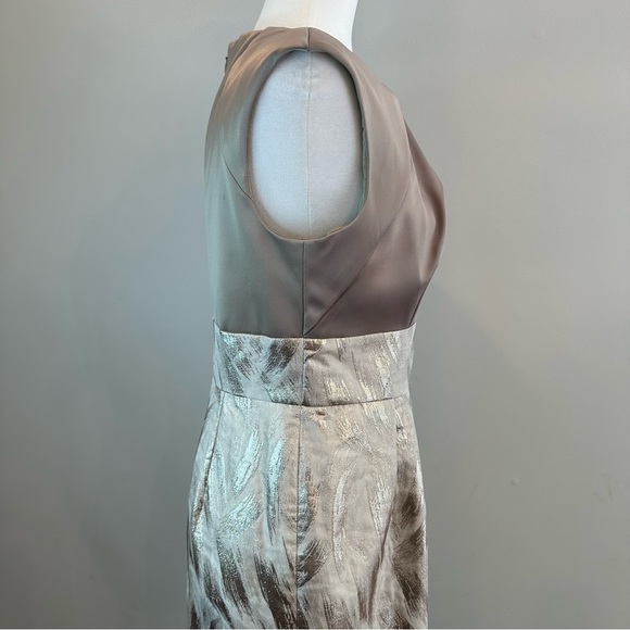 Eliza J NY Gold Mini Sleeveless Embellished Sheath Cocktail Dress Sparkle 8 - Picture 6 of 12